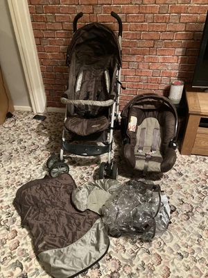 £50 • Buy Graco Travel System, Pram , Car Seat , Rain Cover And Cosy Toe