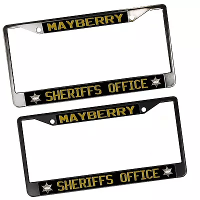 Mayberry Sheriff's Office Sheriff Badge Metal License Plate Frame Holder • $24.95