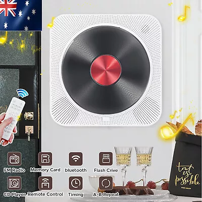 CD Player MP3 Speaker USB FM Remote Control Bluetooth Audio Radio HIFI Portable • $55.89