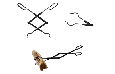 $49.44 • Buy Fireplace Tongs 26 Inches Long Campfire Log Grabber Fire Pit Barbecue Tool Grill