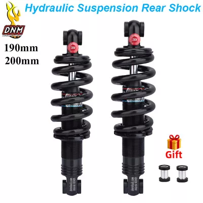 DV-22AR Rear Shock 190/200mm Rebound Adjustment MTB XC 750LBS Hydraulic Spring • $65.59