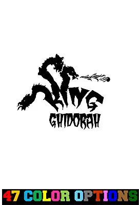 Vinyl Decal Truck Car Sticker Laptop - Kaiju Monster Godzilla King Ghidorah V2 • $4