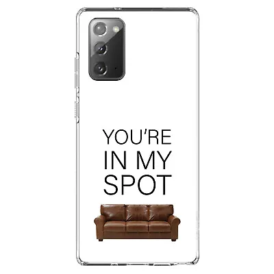 $20 • Buy Clear Case For Galaxy Note Brown Couch  You're In My Spot 