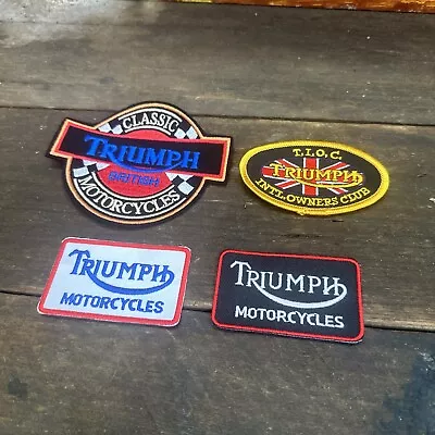 Triumph Motorcycles New Iron On Patches Lot Of 4 • $20