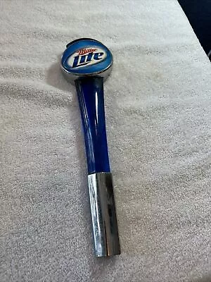 Miller Lite Beer 12In Acrylic Blue Tap Handle Bar Room Man Cave Pub Sports #82 • $16.79