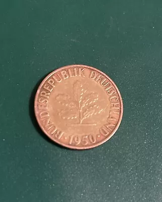 1950 Germany 5 Five Pfennig Deutschland Coin • $1