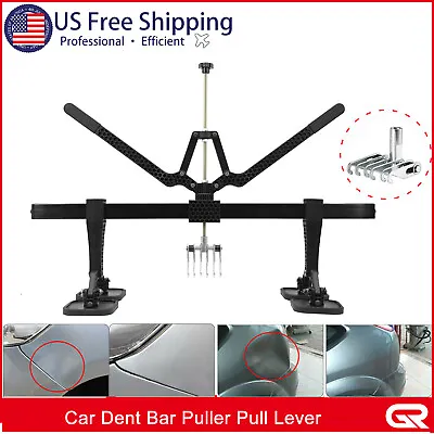 870mm Car Dent Pull Lever Bar Kit 6 Claw Hook Puller Rings Aluminum Auto Body US • $142.99