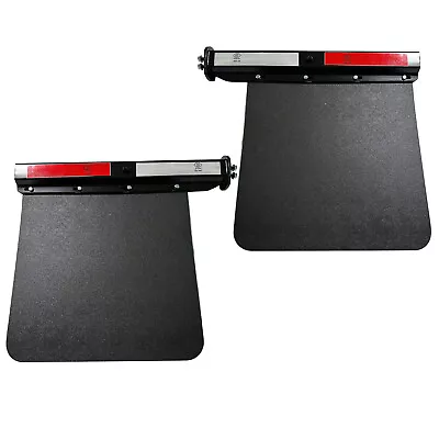 New 1.125  Straight Spring Loaded 30 X24  Mud Flap Hanger Bracket Set W/Mudflap • $139.99