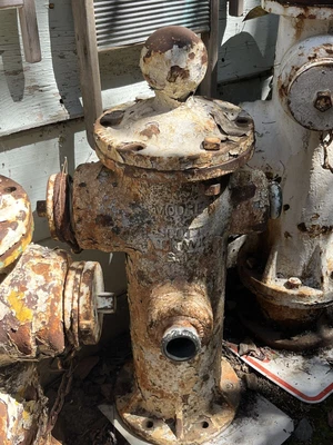 $750 • Buy XX RARE 1800s HISTORICAL S.F.F.D. BALLTOP FIRE HYDRANT /HORSES TIED TO HYDRANT