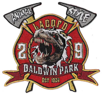 LA County Station 29 Animal Style Baldwin Park Fire  Patch !! • $6.95