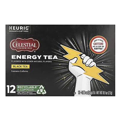 Energy Tea Black Tea 12 K-Cup Pods 0.9 Oz (27 G) • $13.18