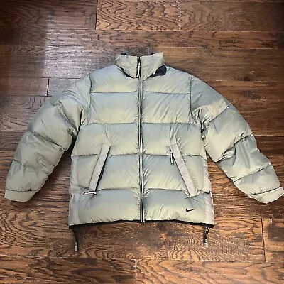 RARE VTG Nike 90s Swoosh Insulated Coat DOWN Jacket Puff Small • $50