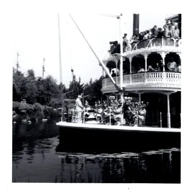 Band Playing On Mark Twain Riverboat Disneyland California 1967 Vintage Photo • $11.49