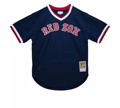 Authentic Mitchell & Ness Boston Red Sox #5 Baseball Jersey New Mens Sizes $100 • $59.99