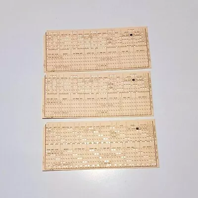 Vintage Lynchburg Foundry Computer Punch Cards Punched (QTY 3) • $17.99