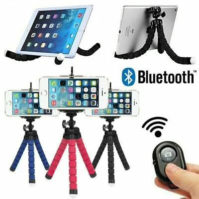 £6.99 • Buy Universal Mobile Phone Holder Tripod Stand For IPhone Camera Samsung With Remote