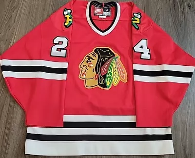 RARE BOB PROBERT Vintage Chicago Blackhawks Nike NHL Hockey Jersey MED • $199.99