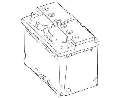 New Genuine Mercedes-Benz Vehicle Battery (2008-2015) OE 0009823208 • $333.92