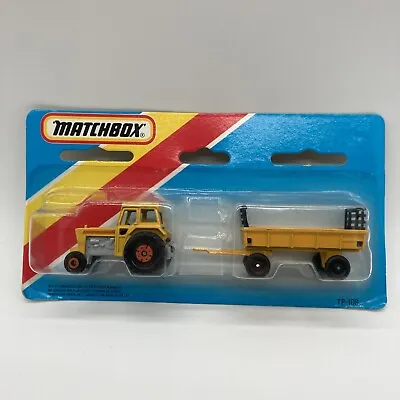 Matchbox TP- 108  Yellow Tractor & Hay Trailer   International Twin Pack • $34.99