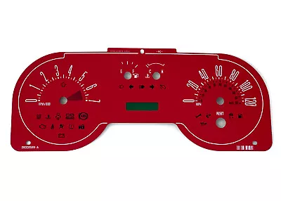 Ford Mustang 2005-07 Speedometer Gauge Face Instrument Cluster Overlay Red • $119