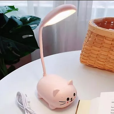 LED Desk Lamp，Mini Cat Night Light Portable LED Table Light Cute Foldab • $25.59