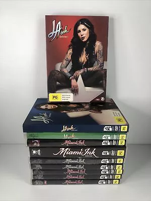LA Ink 1-3 Miami Ink 1-7 DVD Tattoo Collection Series PAL Region 4 GC Free Post • $42.10