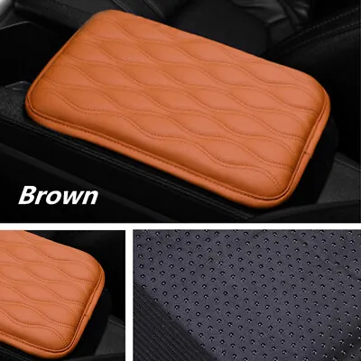 PU Leather Car Armrest Pad Cover Center Console Dust-proof Cushion Mat Sponge×1 • $12.54