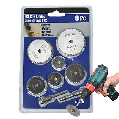 22-50MM Cutting Wheel Set Drill Mini Disc Wheel Rotary Tool + 2 1/8  Mandrel Rod • $10.25