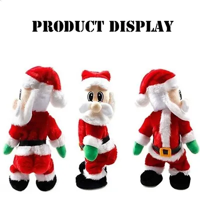 Electric Dancing Santa Claus Doll Christmas Decoration Xmas Shaking Hips Toy • £12.99