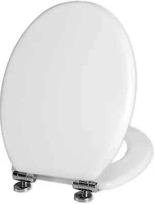 VapourOn Heavy Duty Soft Close Toilet Seat Antibacterial With Adjustable Hinges • £31.46