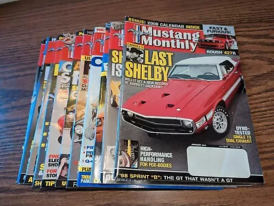 Mustang Monthly Magazines 12 Issues 2008 • $17