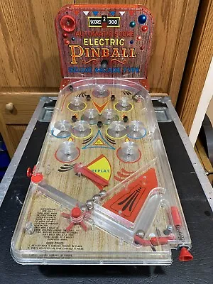 Vintage Marx Toys Electric Pinball Deluxe Arcade Type Pinball Machine • $65