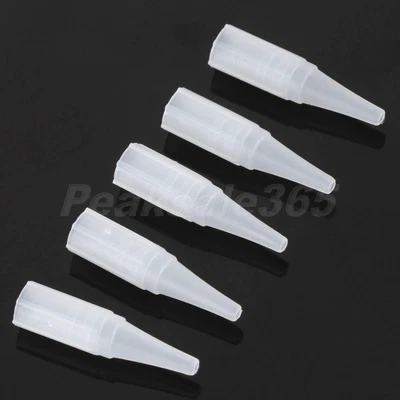£2.26 • Buy 50pcs Permanent Body Art Makeup Tips Flat Mouth 5R Tattoo Needle Machine Pen Cap