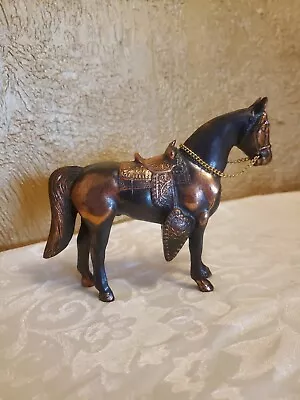 $49.99 • Buy Vintage Cast Metal Horse Figurine Equestrian Carnival Prize 5.5  T Bronze Cast