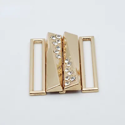 Corset Buckle Rhinestone Clasp Crystal Belt Replacement Clip Down Coat Accessory • £8.15