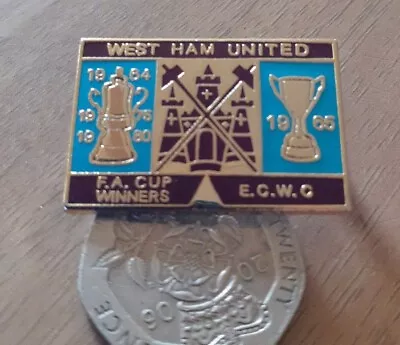 West Ham United FACup Winners Ecwc Badge • £2.49