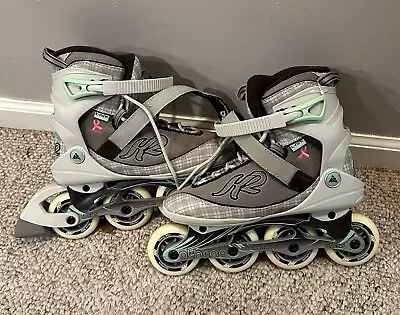 K2 Athena Inline Roller Skates T-Nine Breast Cancer ABEC 5 Wom Sz 10 Tags Manual • $50