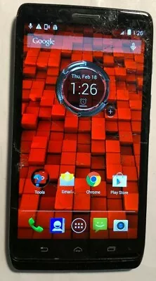 [BROKE] Motorola Droid Ultra 16GB (Verizon) Fast Ship Good Used Cracked Glass • $22.89