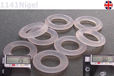 £1.99 • Buy 9mm OD  1.9mm CS O Rings Seal Silicone VMQ Sealing O-rings Washers UK   Last Few