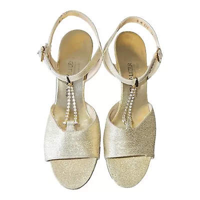 Vintage Naturalizer Ankle Dress Shoes Sandals Gold 8 M RENEE  • $25
