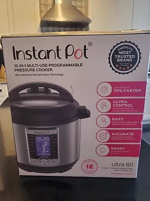 Instant Pot Ultra 60 6 Quart Electric Pressure Cooker 10-in-1 Stainless Steel  • $40