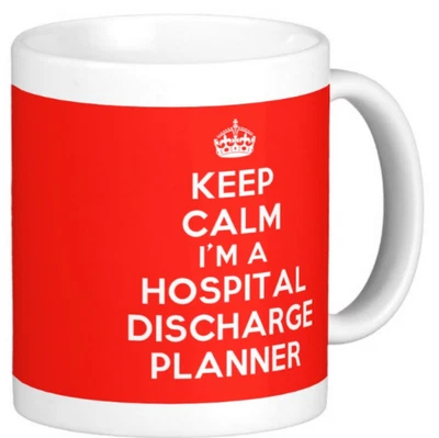 £7.49 • Buy KEEP CALM I'M A HOSPITAL DISCHARGE PLANNER Gift MUG Personalised Medical Nurse