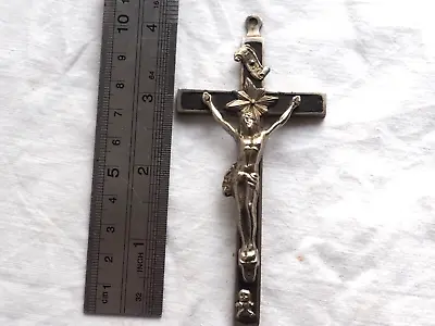 Antique Cross Skull Memento Mori Pendant Crucifixes Religion Rare ! (ЕА26) • $69