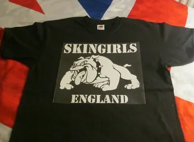 £10.99 • Buy T Shirt Skinhead Girl Skingirl Bulldog England