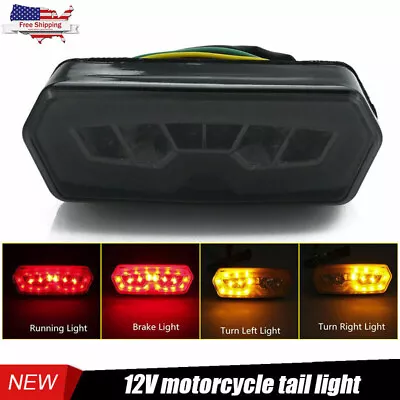 Motorcycle LED Brake Tail Light Turn Signal Integrated For Honda Grom 125 MSX US • $15.98