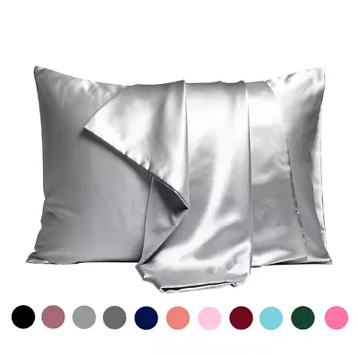 Blowout Sale - 100% Mulberry Silk Pillowcase - 19 Momme - Silk Both Sides/Single • $11.59