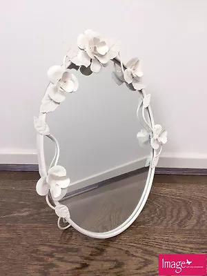 Vintage Style Metal Round Sitting Mirror Great For Home Decoration Gift 3105 • $5.99