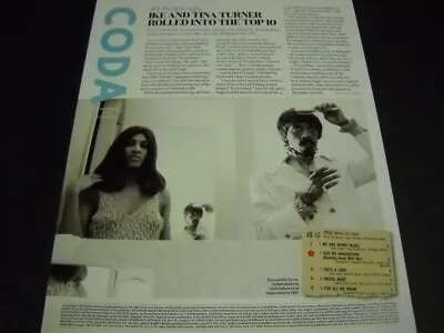 IKE AND TINA TURNER 48 Years Ago...Rolled... 2019 Music Biz PROMO POSTER AD Mint • $9.95