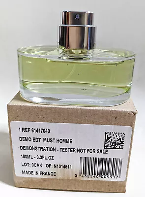 Cartier Must De Cartier Pour Homme Eau De Toilette 100ml 3.3oz *Read Description • $179.90