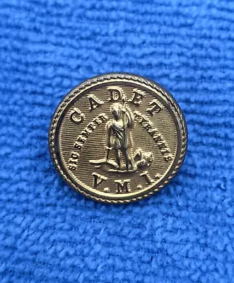 VMI Virginia Military Institute Lexington VA  Brass Cadet Uniform Button 3/4  • $6.36